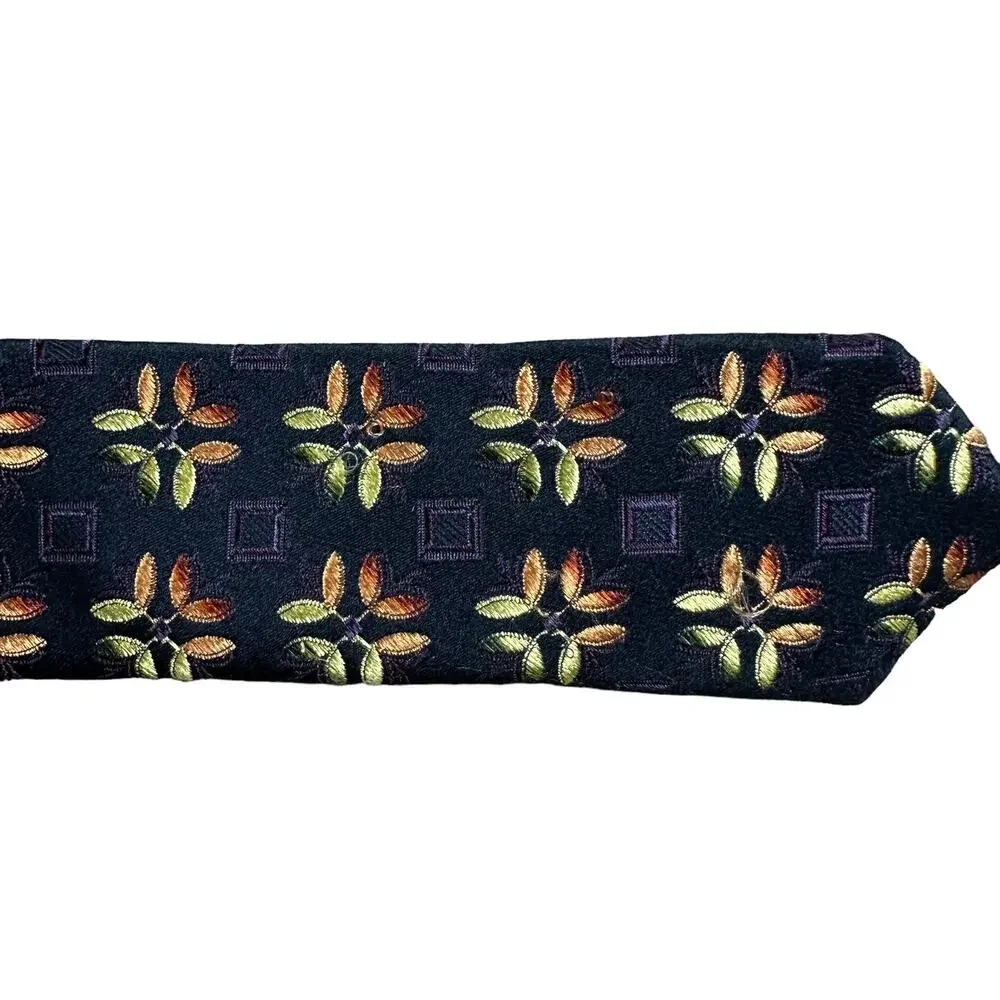 ERMENEGILDO ZEGNA Colorful Geometric Silk‎ Tie Men's Career Preppy